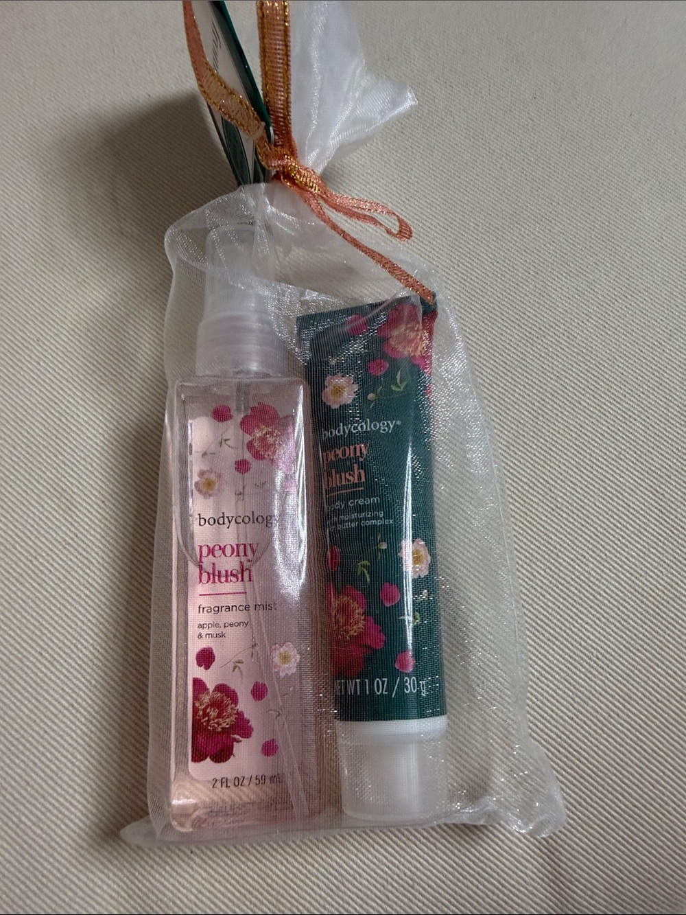 Bodycology Peony Blush Fragrance Mist & Body Cream Set - Pink